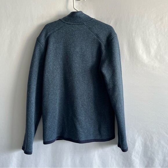 Zella Kid's Navy Blue 1/4 Zip Pullover Knit Fleece Jacket - Picture 8 of 8